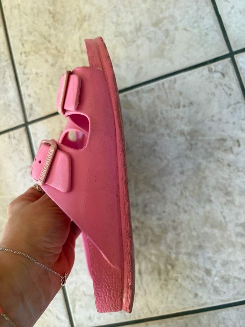 Birkenstock Pink Eva Sandals - Women's Lightweight Slides - Picture 7 of 7